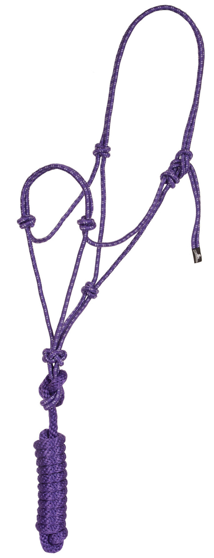 Mustang Mountain Rope Halter & Lead Purple/White