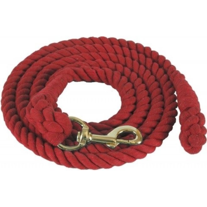 10' Cotton Lead Bolt Snap Red