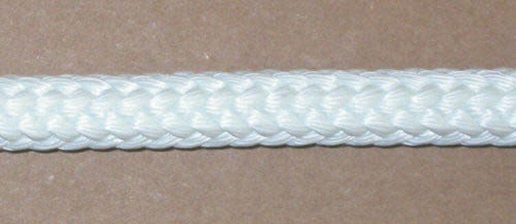 Double Diamond Halter Company 14' x 1/2" Treeline Brannaman Lead White