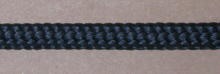 Double Diamond Halter Company 15' x 1/2" Treeline Brannaman Lead Black