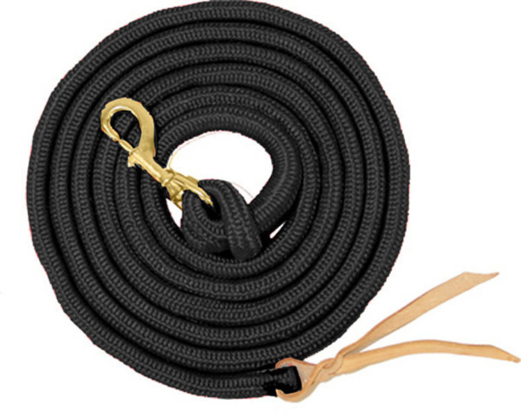 Equi-Sky 9' Cowboy Lead with Snap Black