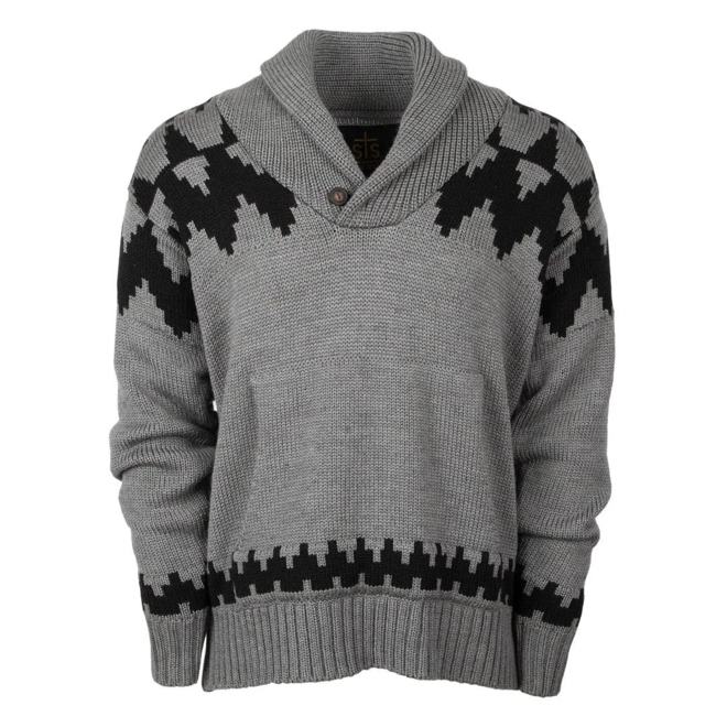 Denali Sweater Grey Aztec