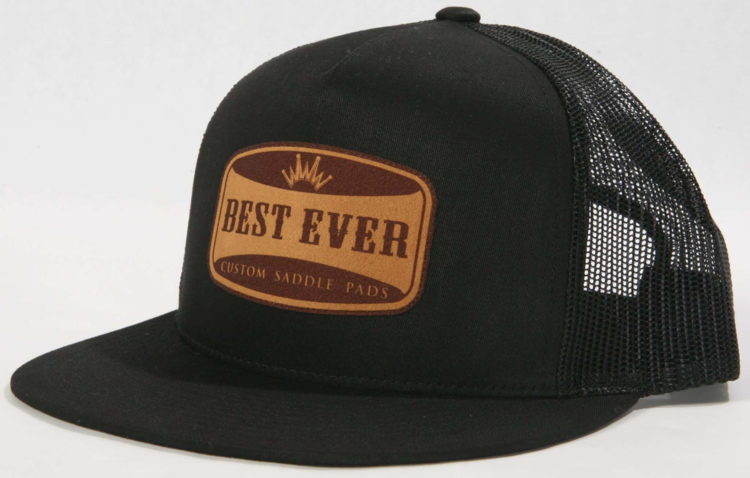 Best Ever Pads Flat Brim Logo Patch Classic Flexfit Black