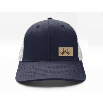 Best Ever Pads Trucker Hat Crown Logo Patch Navy/ White
