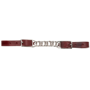 Berlin Custom Leather Latigo Leather Twisted Chain Curb Strap