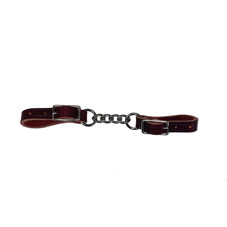 Berlin Custom Leather Latigo Leather Single Chain Curb Strap