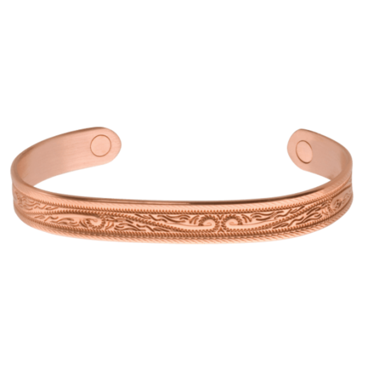 Sabona Copper Western Scroll Magnetic Wristband