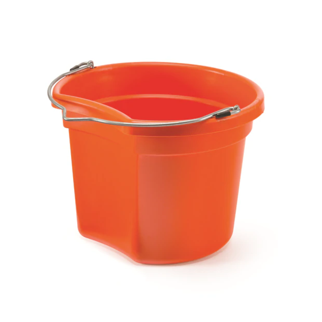 8 Qt. Flat Back Bucket Orange