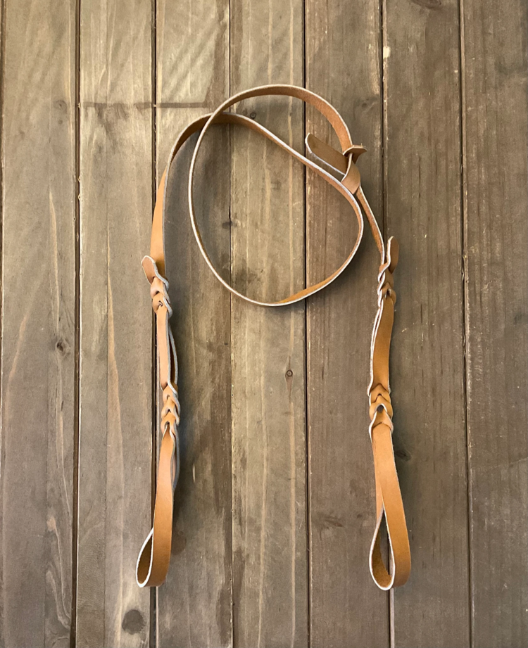 Traditional Rawhide Braiders Bosal Hanger Latigo Harness Leather Saddle Tan