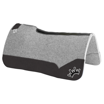 Best Ever Pads Kush 28x28 1" Black Leather White/ Black Crown