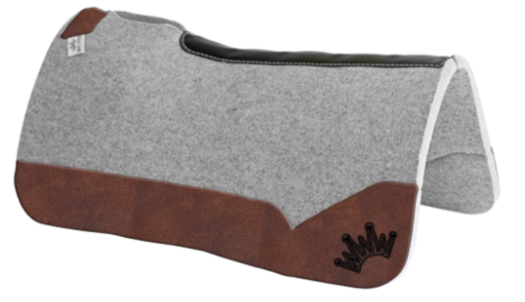 Best Ever Pads Kush 30x30 3/4" Oak Nut Leather Black/ Black Crown