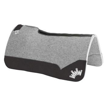 Best Ever Pads Kush 30x30 1" Black Leather White/ White Crown