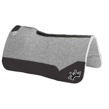 Best Ever Pads Kush 32x32 3/4" Black Leather White/ Black Crown