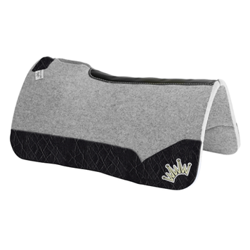 Best Ever Pads Kush 32x32 1" Black Elephant White/ Beige Crown