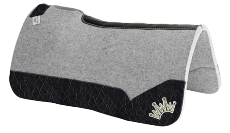 Best Ever Pads Kush 32x32 1" Black Elephant White/ Beige Crown