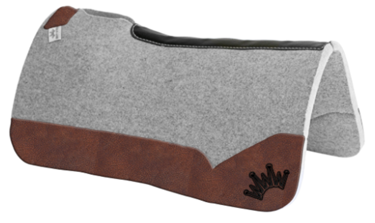 Best Ever Pads Kush 32x32 1.25" Oak Nut Leather Black Crown