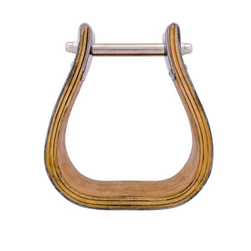 Equi-Sky Stainless Steel Covered Wooden Stirrups