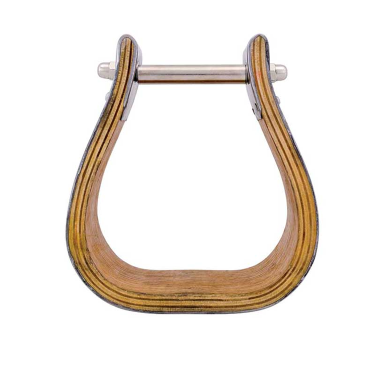 Equi-Sky Stainless Steel Covered Wooden Stirrups