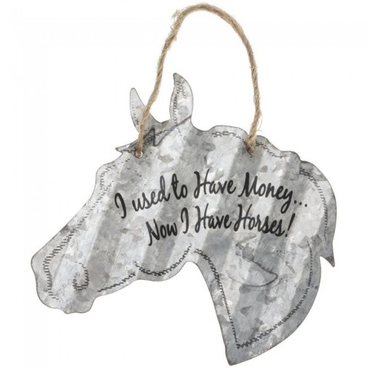 Tough 1 5" Corrugated Metal Horse Sign