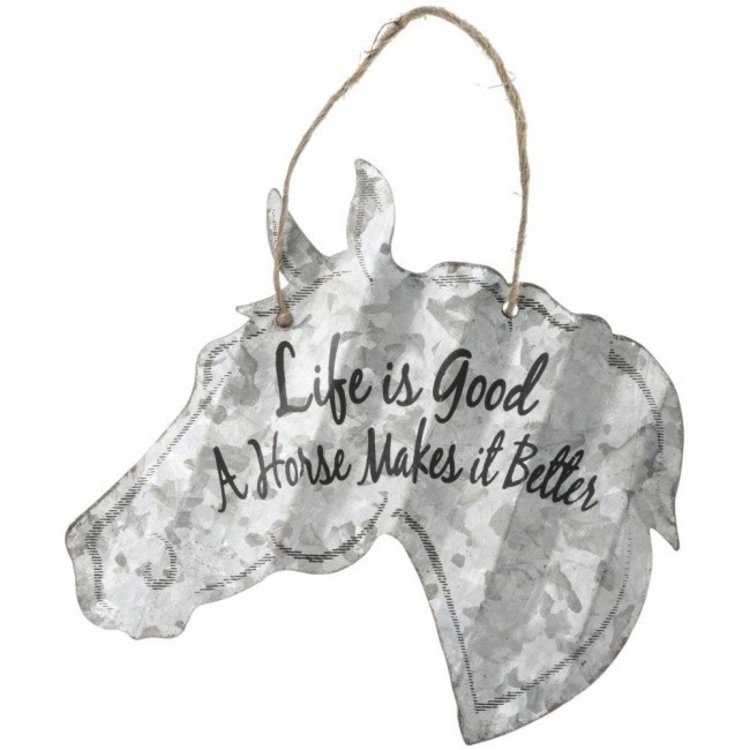 Tough 1 5" Corrugated Metal Horse Sign