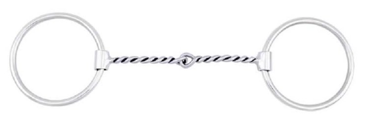 Metalab Twisted Wire Loose Ring Snaffle Bit