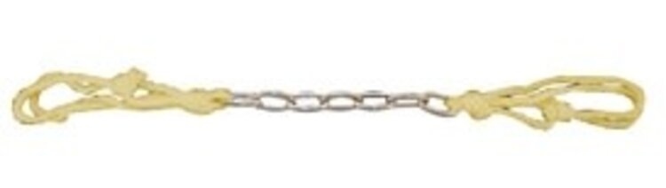 Tan Curb with oval link Chain