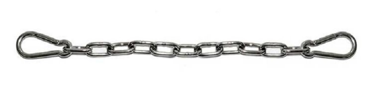 Metalab WW 11 Links SS Snap On Curb Strap