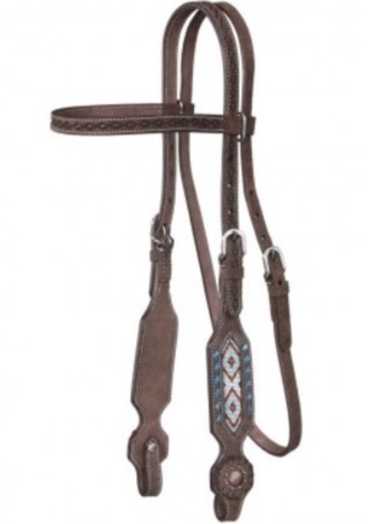 Beaded Browband Headstall