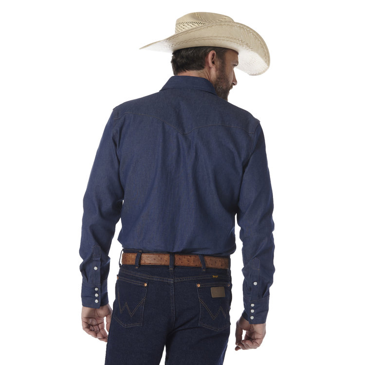 Wrangler Cowboy Cut Denim Shirt Rigid Indigo