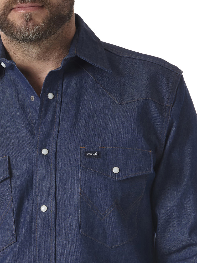 Wrangler Cowboy Cut Denim Shirt Rigid Indigo