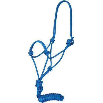 Mustang Traditional Rope Halter Blue