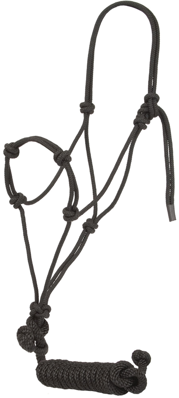 Mustang Black Knotted Training Halter