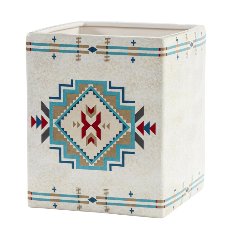 HiEnd Accents Spirit Valley Ceramic Wastebasket
