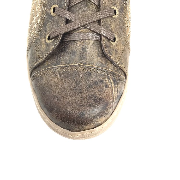 Tin Haul Straight Up Stitched Brown Leather Shoe