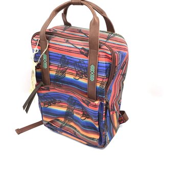 Leopard and cheap serape backpack