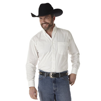 Wrangler George Strait Button Down Shirt White