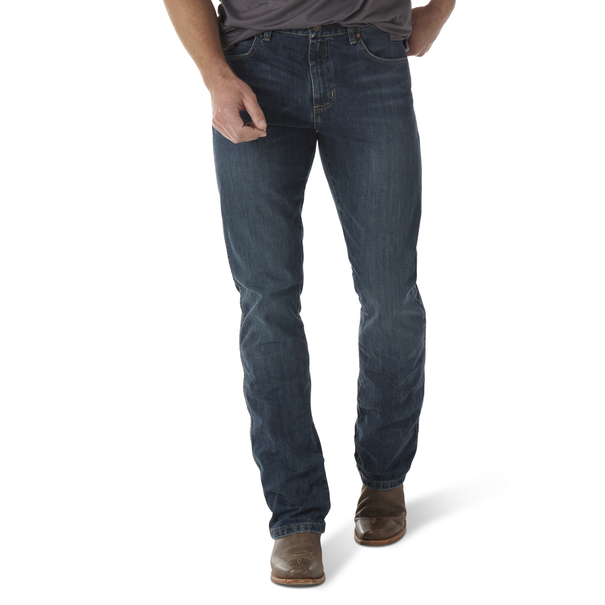 Wrangler Retro Slim Fit Bootcut Jeans | River Wash - Frontier