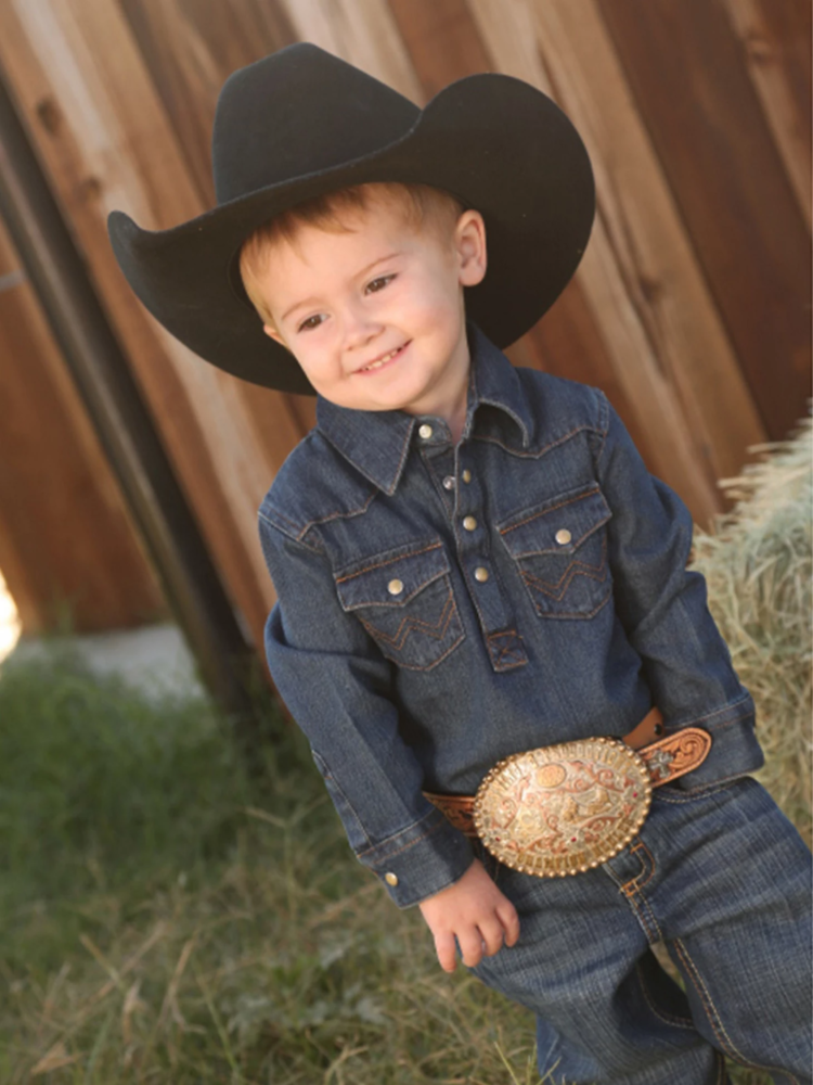 Wrangler Long Sleeve Denim Bodysuit