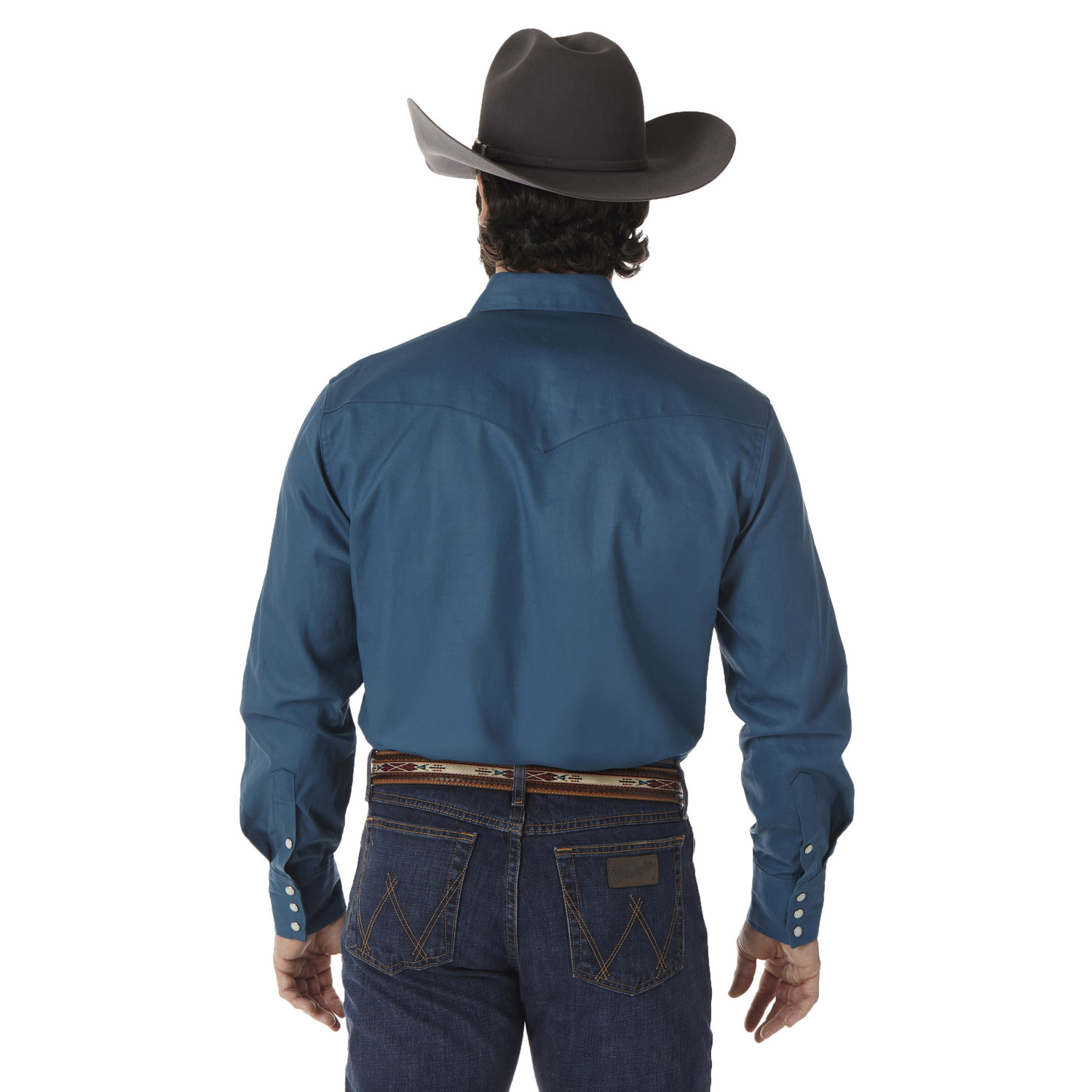 Cowboy Cut Twill Work Shirt Dark Teal - Frontier Western Shop