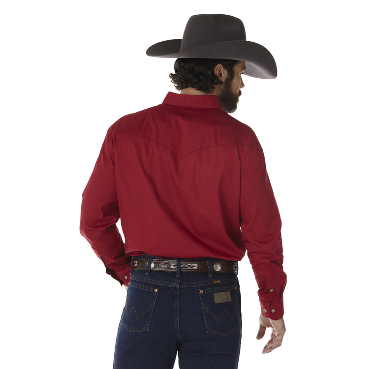 Wrangler Painted Desert Lightweight Twill Shirt Red