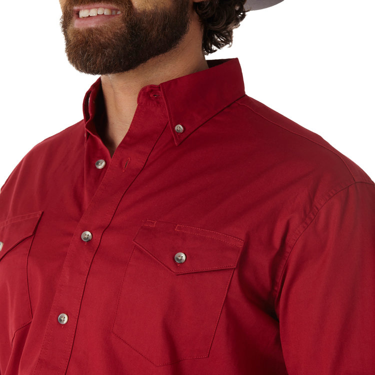 Wrangler Painted Desert Lightweight Twill Shirt Red
