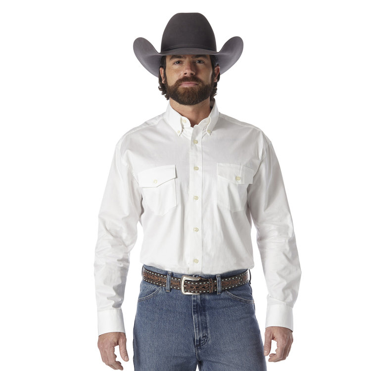 Wrangler Painted Desert Lightweight Twill Shirt White