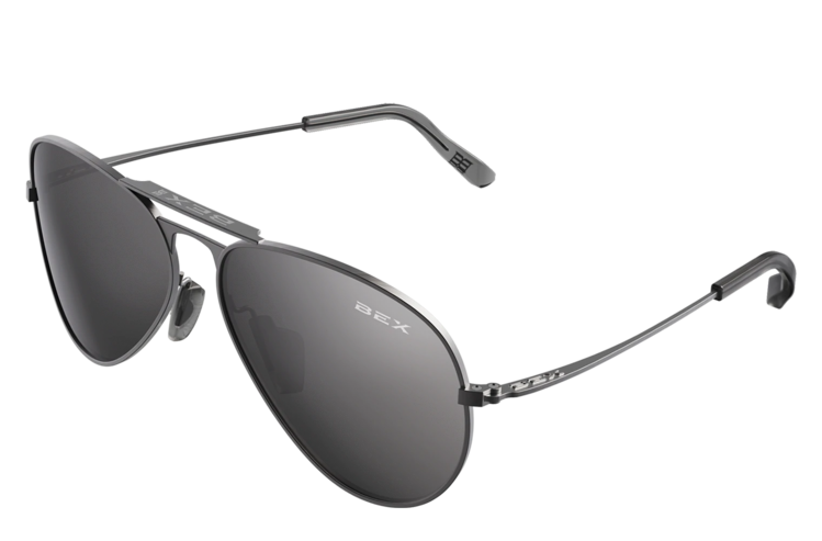 BEX Sunglasses WESLEY Brushed Silver