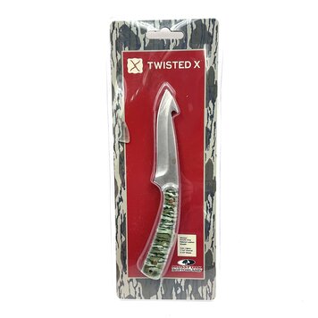 Twisted X Mossy Oak Skinner with Leather Sheath