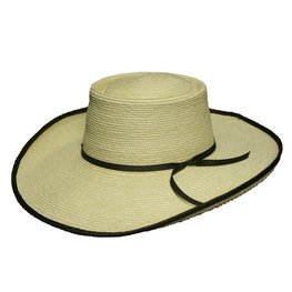 Western Hat! Black Wrangler Shantung Panama Traditional Western Hat (Small)  at  Men's Clothing store: Cowboy Hats