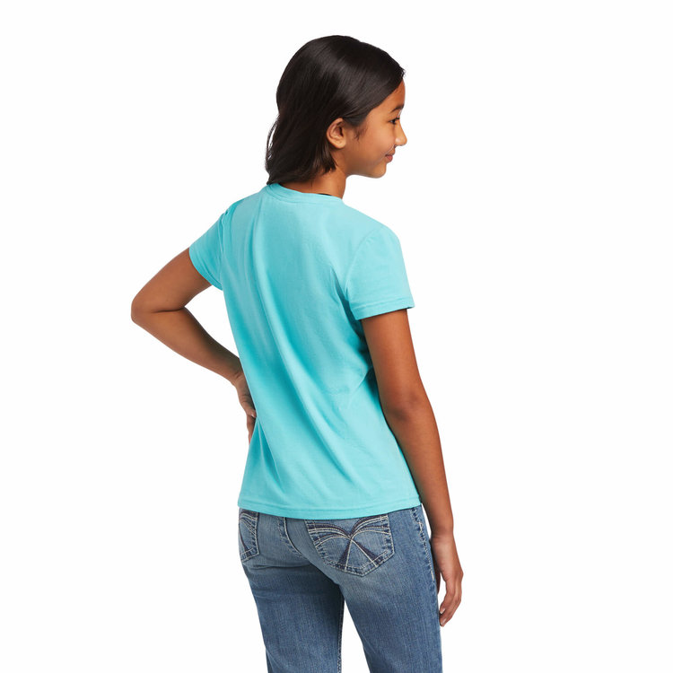 Ariat Girls Real Cactus Tee Amazonite