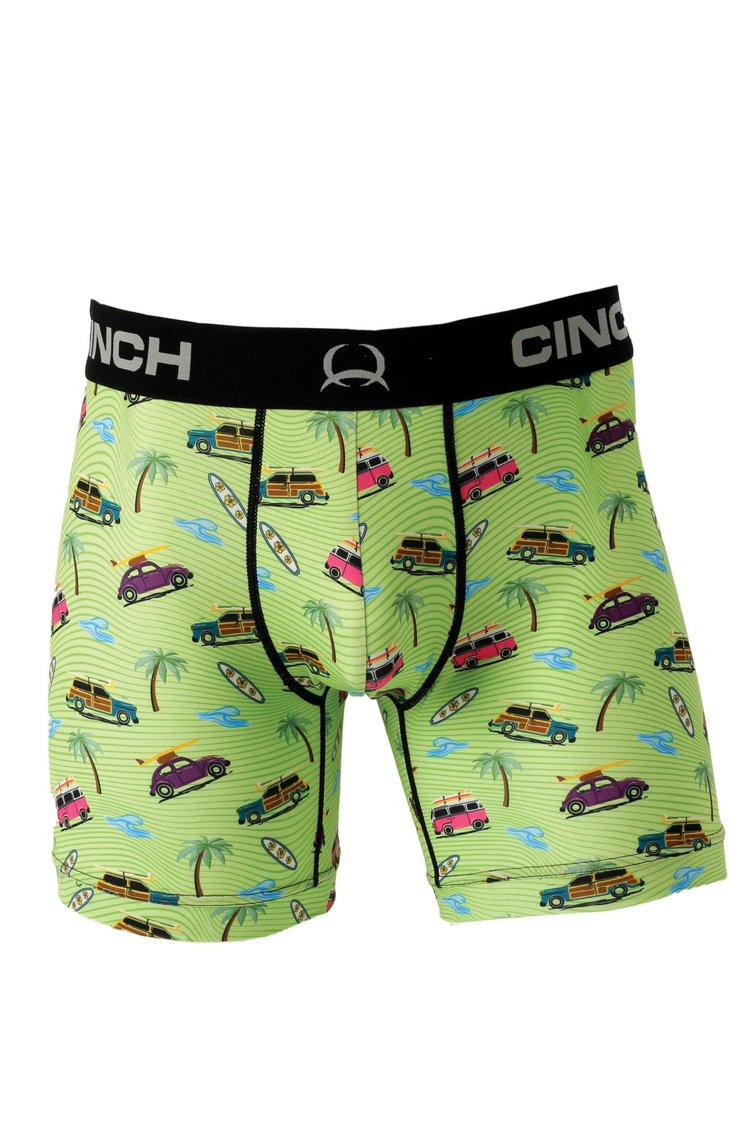 Cinch 6" Surfside Boxer Brief Lime