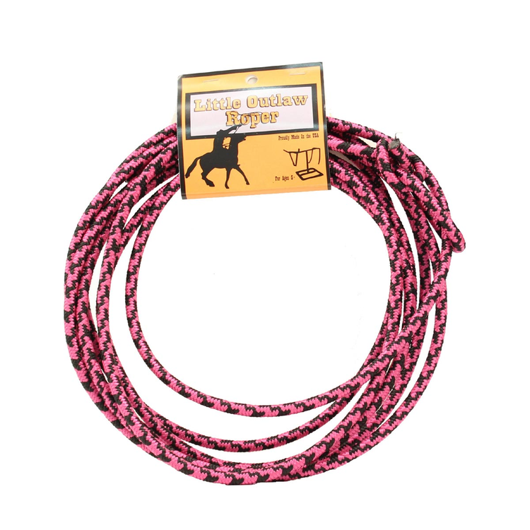 M&F Western Products Little Outlaw Rope Pink/Black