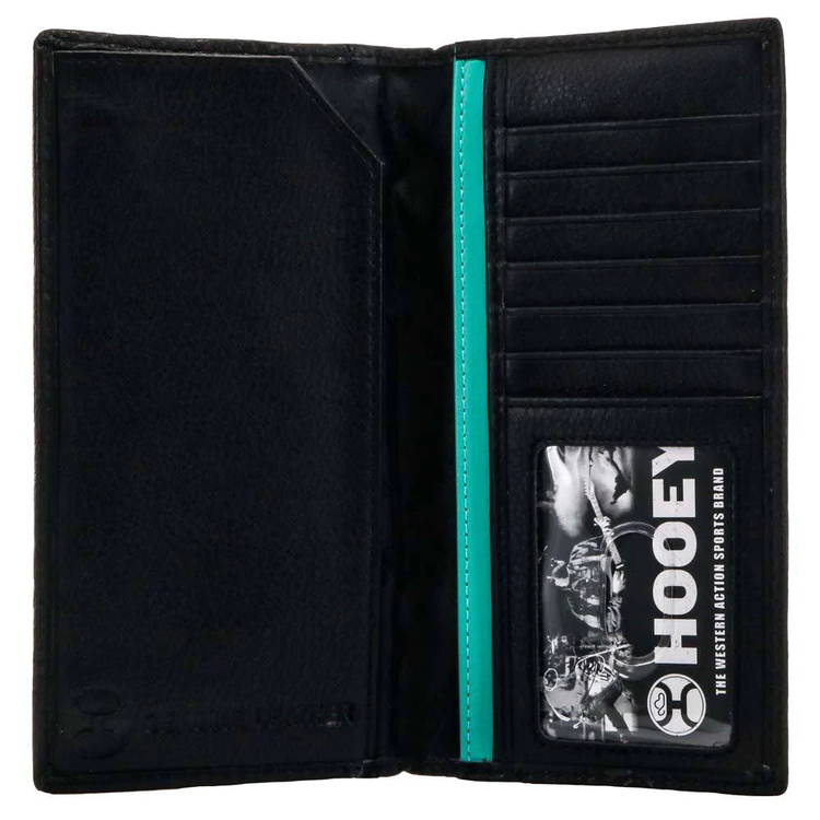 HOOey "Blackhawk" Rodeo Wallet Black Red Aztec