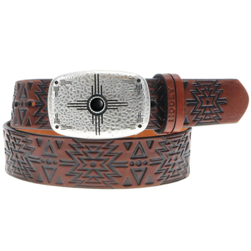 HOOey Dakota Belt Brown/ Black Aztec